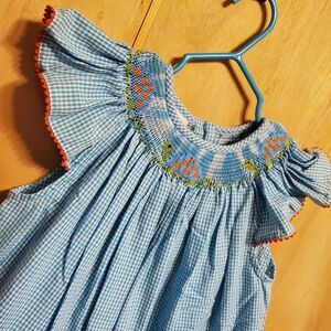 Tennille kids turtle smock dress size 4